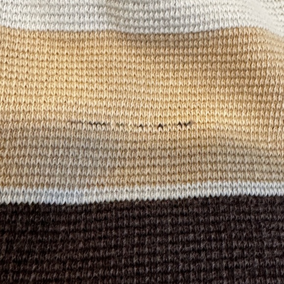 Vintage 90s Y2K South Pole Sz: 3XL Tan & Dark Brown Striped Short Sleeve Polo. - Picture 15 of 16